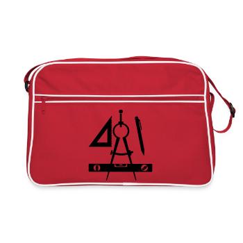 Architect logo - Retro Bag - red/white - Front