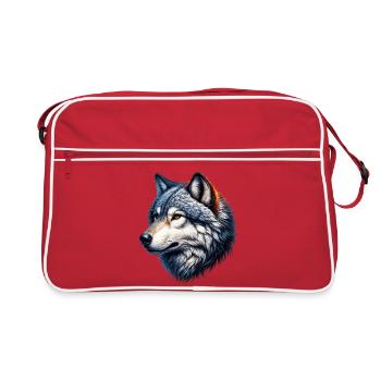 Loup - Sac Retro - rouge/blanc - Devant