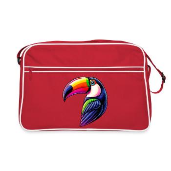 Toucan - Retro Bag - red/white - Front
