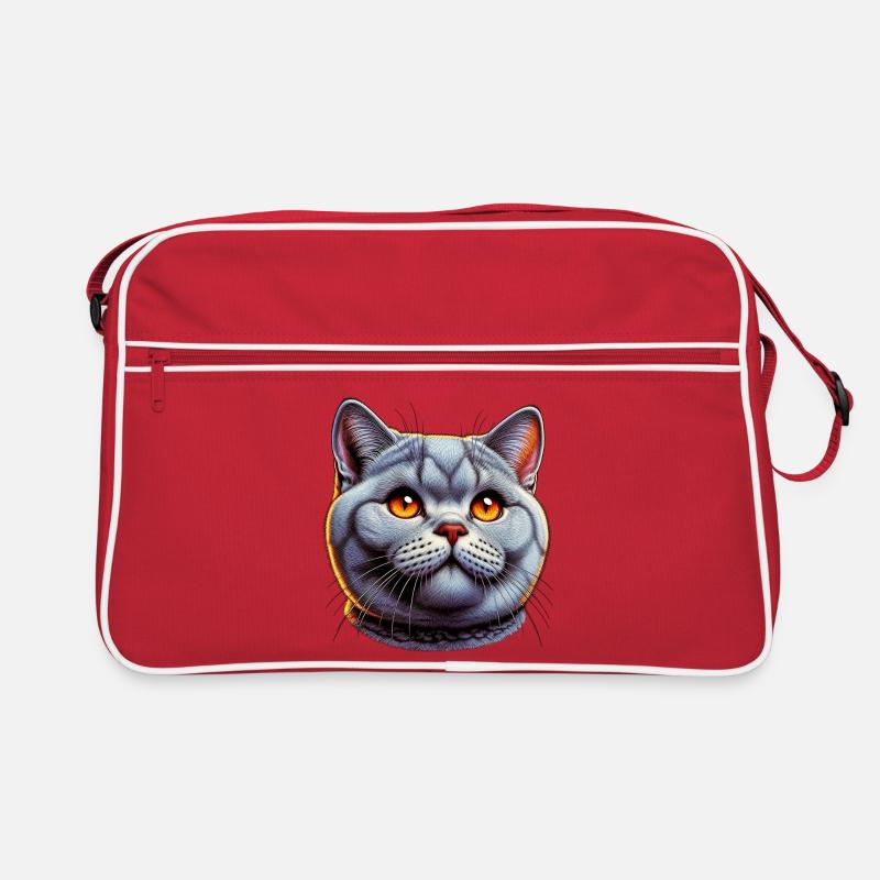 Chat British Shorthair Sac Retro