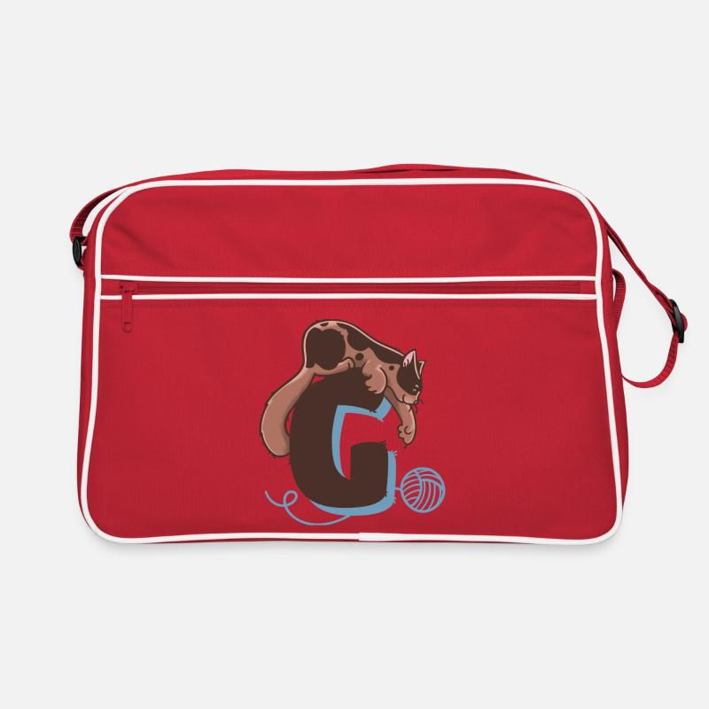 Lettre G du chat Sac Retro