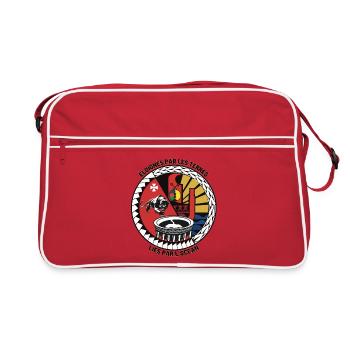 Emblème culturel indigène et maritime - Sac Retro - rouge/blanc - Devant