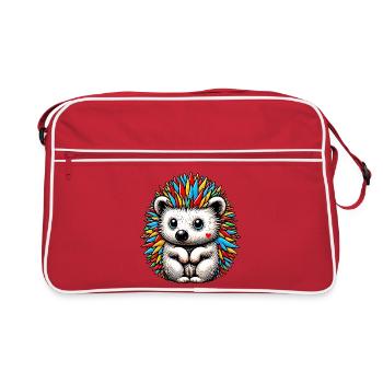 Igel - Retro Tasche - Rot/Weiß - Vorne