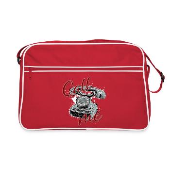 Call me!!! - Retro Bag - red/white - Front