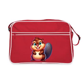 Beaver - Retro Bag - red/white - Front