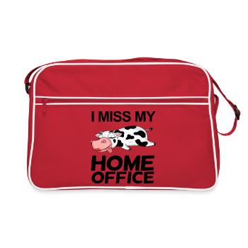 Bureau à domicile Dire drôle - Sac Retro - rouge/blanc - Devant