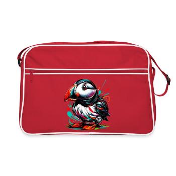 Puffin - Retro Bag - red/white - Front
