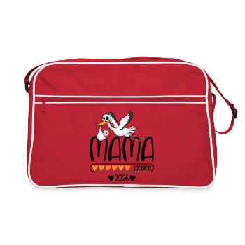 Mama 2026 loading - Retro Tasche - Rot/Weiß - Vorne