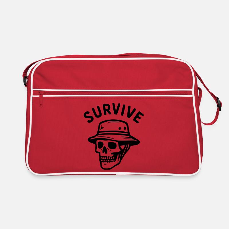 Survive - tête de mort Sac Retro