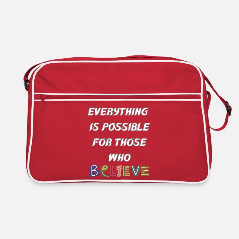 Everything is possible to him who believes Retro Bag