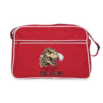 Bride-aurus : Nuit nuptiale Dino - Sac Retro - rouge/blanc - Devant