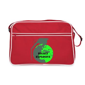 Explosive Earth - Retro Bag - red/white - Front