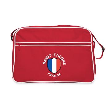 Saint-Étienne France Shield - Retro Bag - red/white - Front