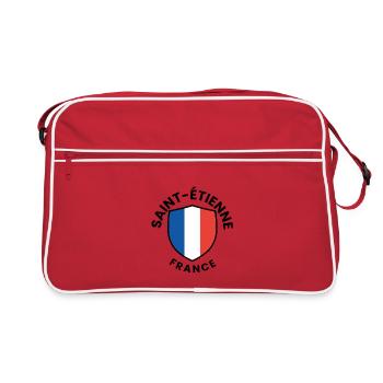 Saint-Etienne France Shield - Retro Bag - red/white - Front