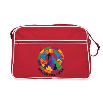 Colorful Summit Storm Mountaineer Climber Summit - Retro Bag - red/white - Front