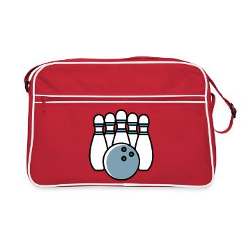 Skittles Cone Icon - Retro Bag - red/white - Front