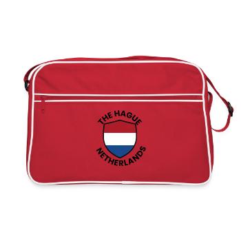 Le Bouclier de La Haye aux Pays-Bas - Sac Retro - rouge/blanc - Devant