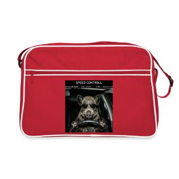 Contrôle de la vitesse du sanglier sauvage - Sac Retro - rouge/blanc - Devant