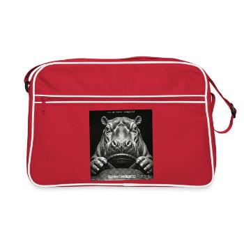Hippopotamus Radar Control Speed Cameras - Retro Bag - red/white - Front