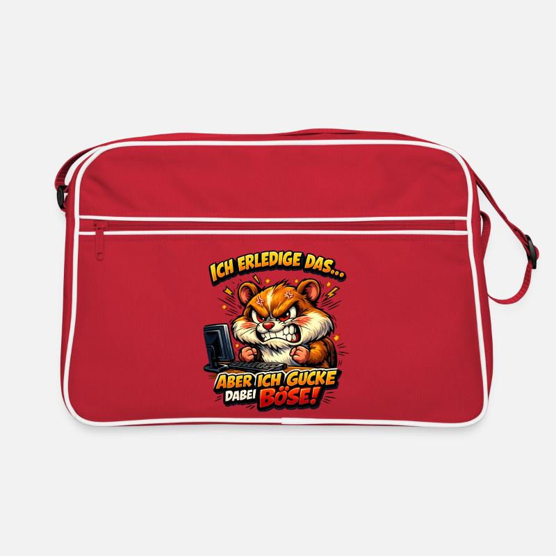 Ich mach das Hamster Retro Tasche