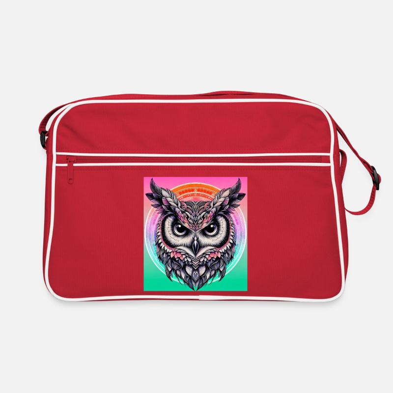 Eule Retro Tasche