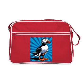 puffin - Retro Bag - red/white - Front
