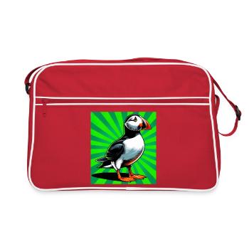 puffin - Retro Bag - red/white - Front