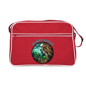 Pas besoin de corde - bloc - Sac Retro - rouge/blanc - Devant