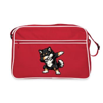 Dapping du Lapphund finlandais - Sac Retro - rouge/blanc - Devant