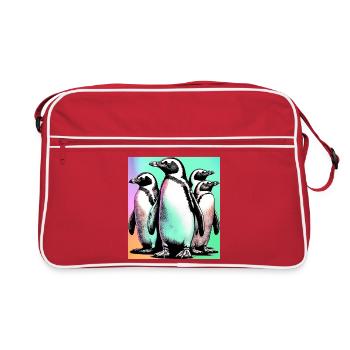 Pingouins Pingouins - Sac Retro - rouge/blanc - Devant