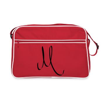 Lettre M - Sac Retro - rouge/blanc - Devant