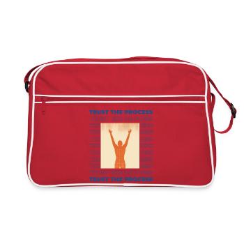 Faites confiance au processus Silhouette Victory - Sac Retro - rouge/blanc - Devant