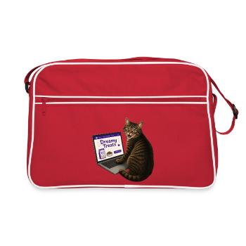 Acheter des friandises pour chat en ligne - Sac Retro - rouge/blanc - Devant