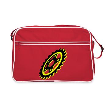 Graphique de plateau de vélo - Sac Retro - rouge/blanc - Devant