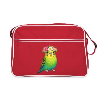 Perruche ondulée - Sac Retro - rouge/blanc - Devant