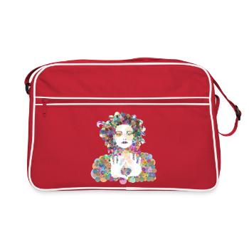 Nina - Retro Tasche - Rot/Weiß - Vorne