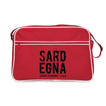 Island of Sardinia, Italy, Mediterranean Sea - Retro Bag - red/white - Front