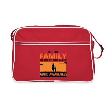 ADHD Awareness - Retro Bag - red/white - Front