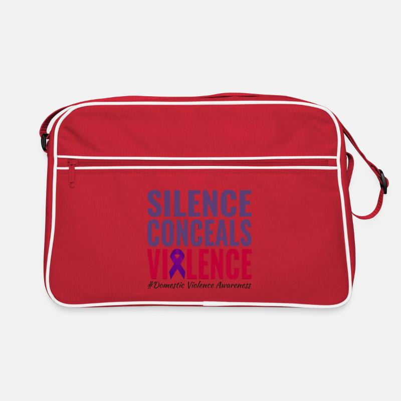 Ruban violet de sensibilisation à la violence domestique Sac Retro