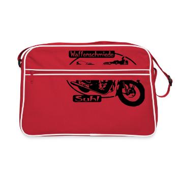 Sport AWO 425 Waffenschmi - Retro Tasche - Rot/Weiß - Vorne