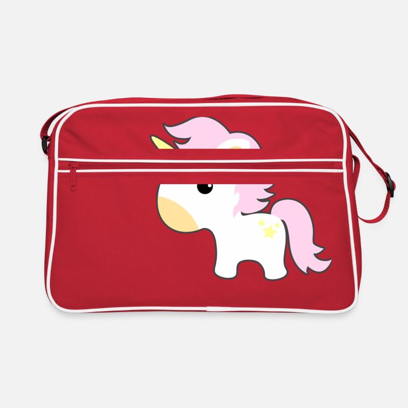 unicorn - Retro Bag - red/white
