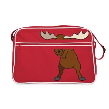 Tamponner, dab, orignal - Sac Retro - rouge/blanc - Devant