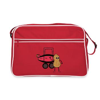 Peanut Car Driver Children's Driver's License Driver - Retro Bag - red/white - Front