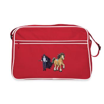 Fairy Tale Character Fairy Tale Swordsman Horse Horse - Retro Bag - red/white - Front