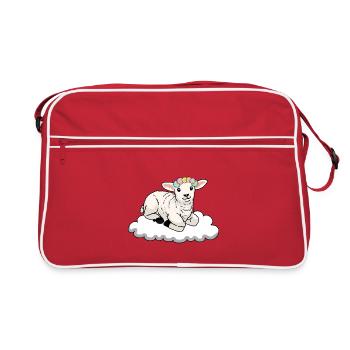Sheep Sheep - Retro Bag - red/white - Front