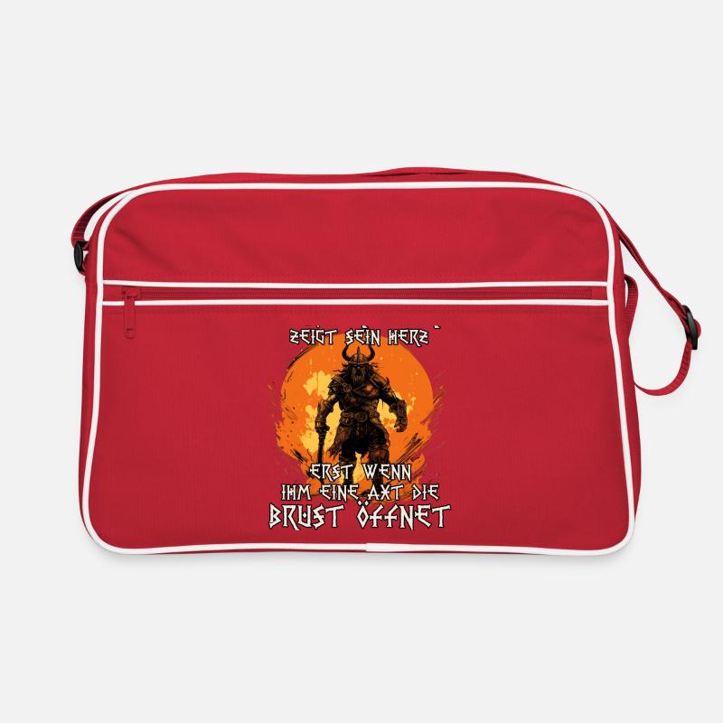 Schildwall Unüberwindbare Kämpfer Wikinger Krieger Retro Tasche