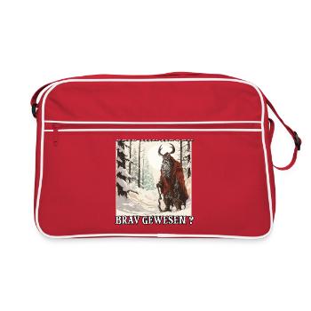 Le Krampus arrive | Kramperl | Krampus Costume - Sac Retro - rouge/blanc - Devant