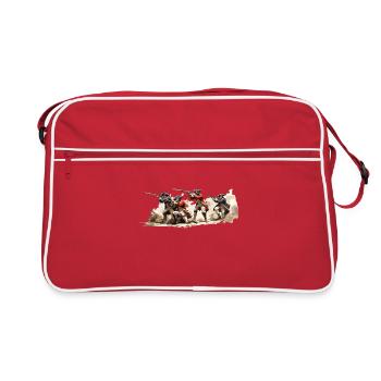 Linieninfanterie napoleonische Soldaten Grenadier - Retro Tasche - Rot/Weiß - Vorne