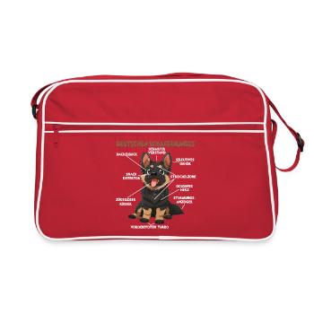 Berger Allemand Propriétaire T Dog Walk Dogs - Sac Retro - rouge/blanc - Devant