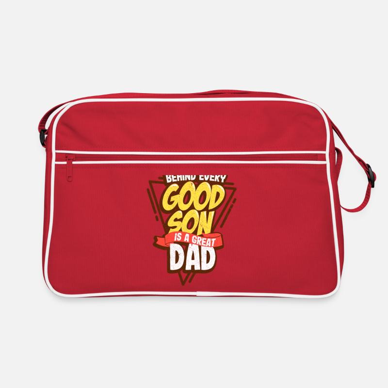 Best daddy father and son Retro Bag